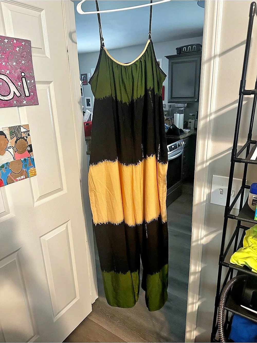 Women's Color Block Wide Leg Jumpsuit